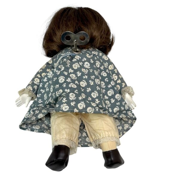 Vintage Doll Wind Up Musical Country Girl 13" Cottage Core - Picture 4 of 14
